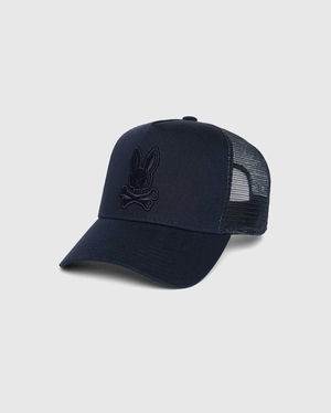 Casquettes Psycho Bunny Jay Trucker Cap Bleu Marine Homme | PAA-65961718